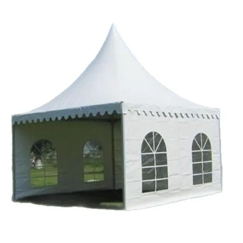 All-aluminum structure pointed canopy PVC ceiling canopy Rainproof shading Outdoor wedding tent PAGODATENT3 * 3