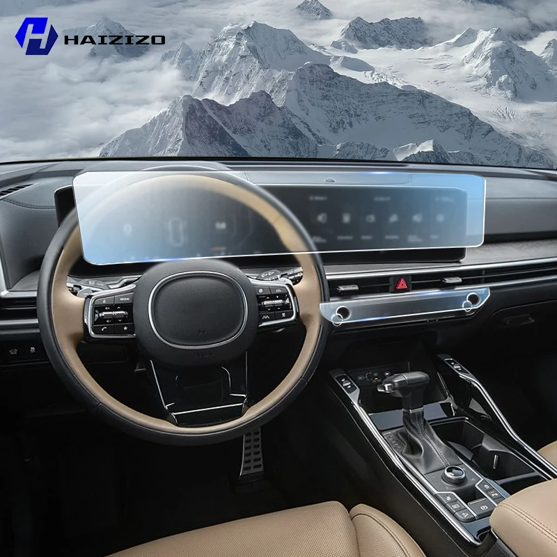 

Car GPS LCD screen navigation TPU film Matte anti glare screen protector film Scratch resistant refit For Kia Sorento 2024-2025