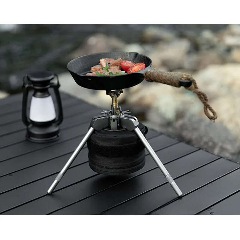 Camping artifact, dragon claw triangular bracket, portable quick-release desktop rack, outdoor easy storage bracket