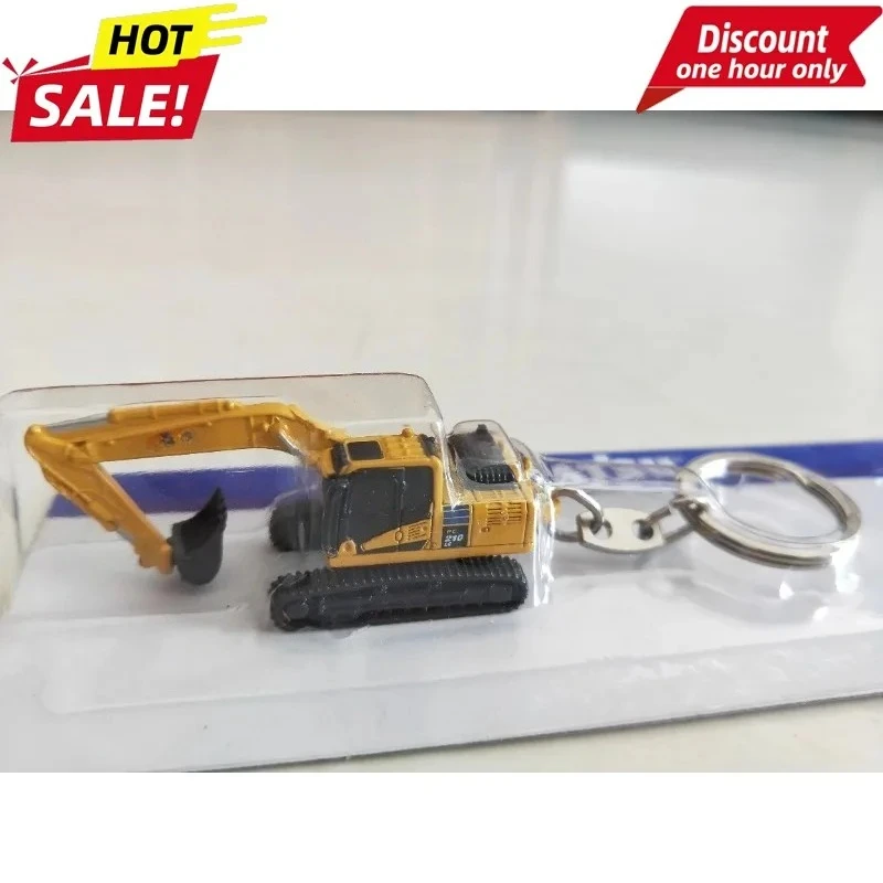 

For Komatsu Excavator Construction Vehicle Keychain Model Mobile Phone Chain Pendant Various Chain Rings