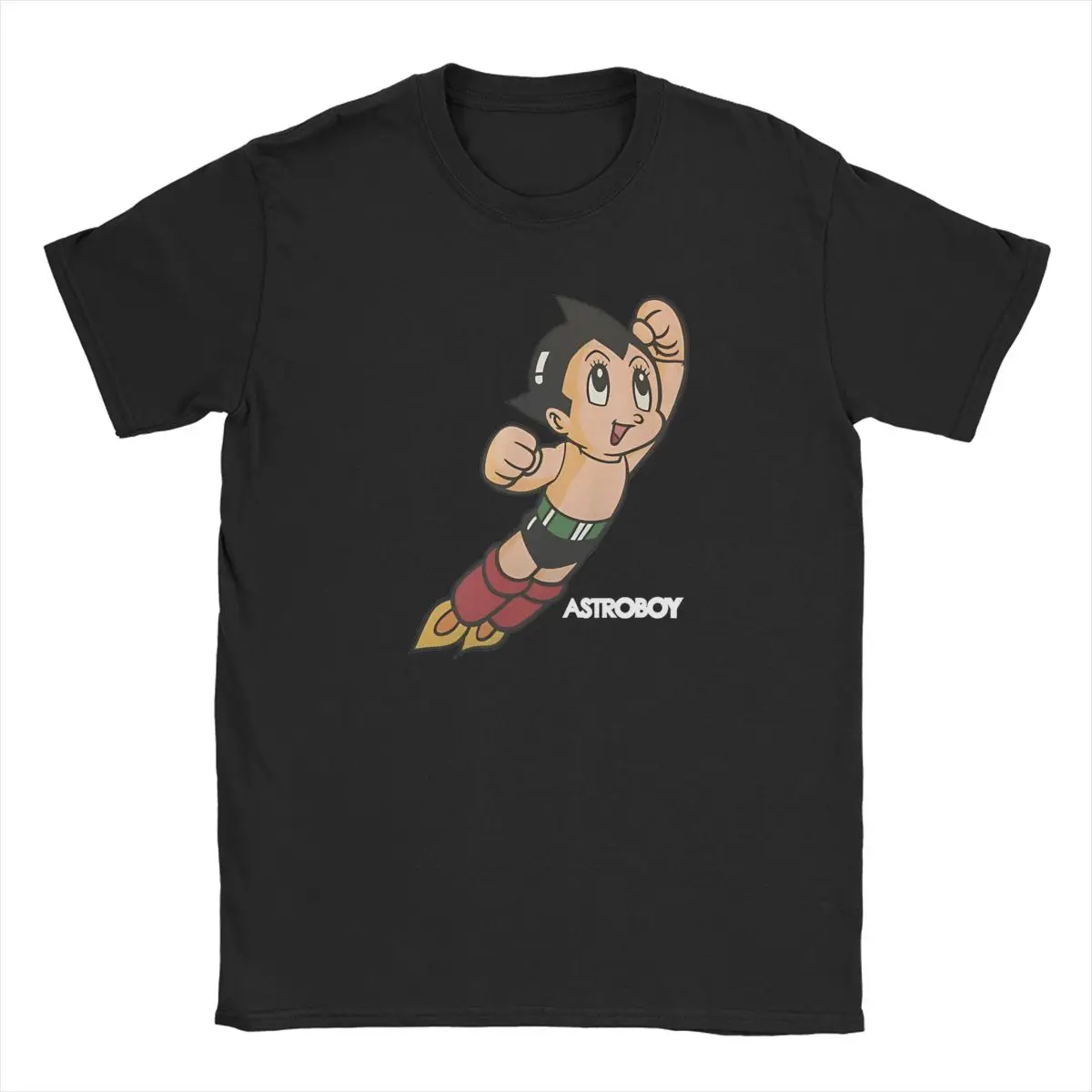 Astroboy Anime Robot Show Astro Boy Space Art T Shirts Men Cotton T-Shirts Childhood Manga Tees Short Sleeve Birthday Present