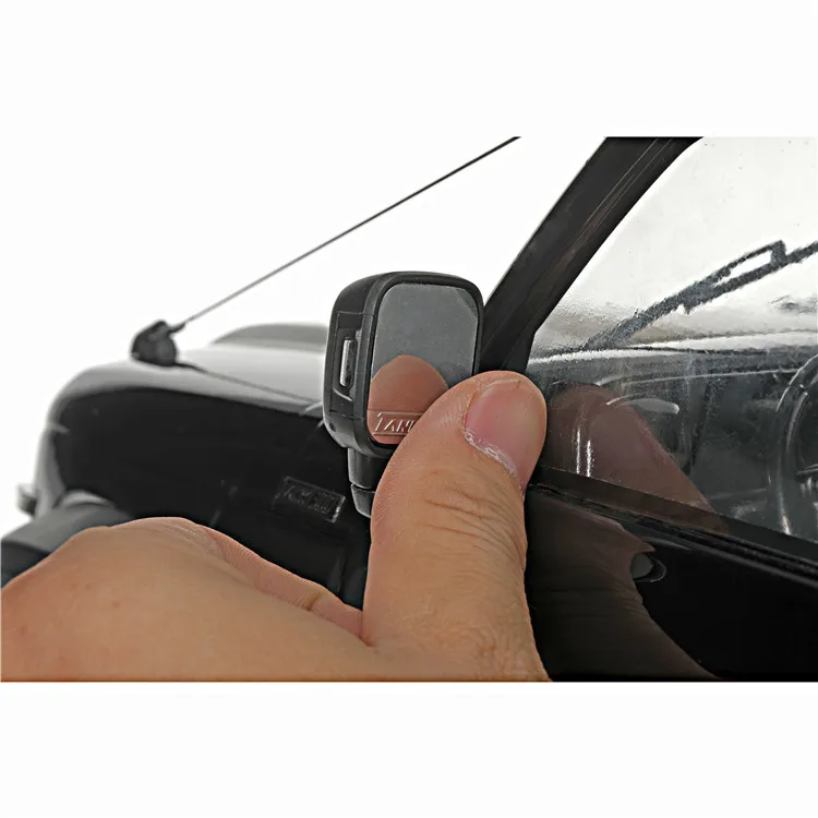 Lentilles de vue arrière réfléchissantes en métal, réservoir de Traction Km300 Simulation Rc escalade voiture 1/8