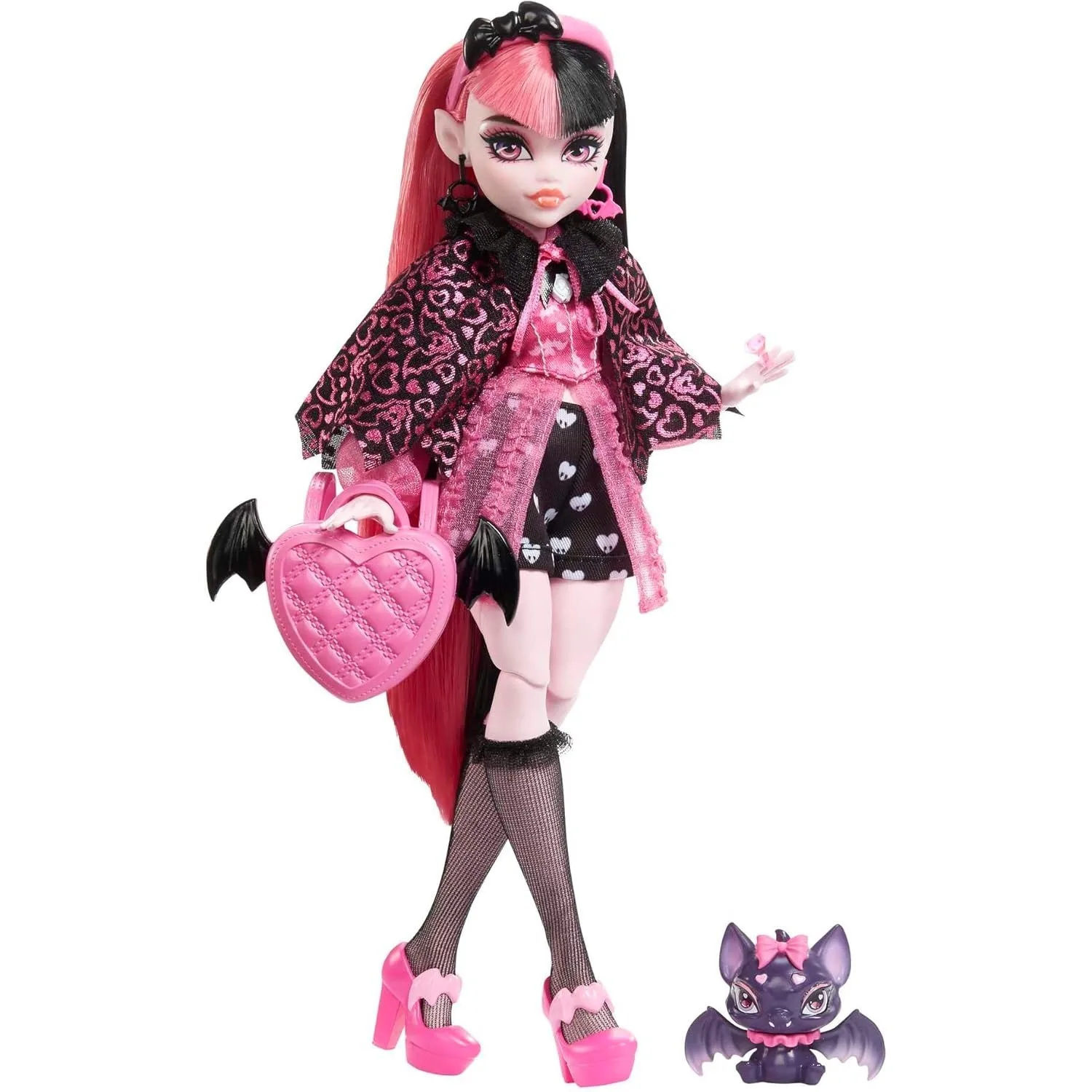 دمى Mattel Monster High Draculaura Clawdeen Wolf Cleo De Nile الأصلية لعام 2025 للفتيات مع ملحقات ألعاب الحيوانات الأليفة Monsterhigh