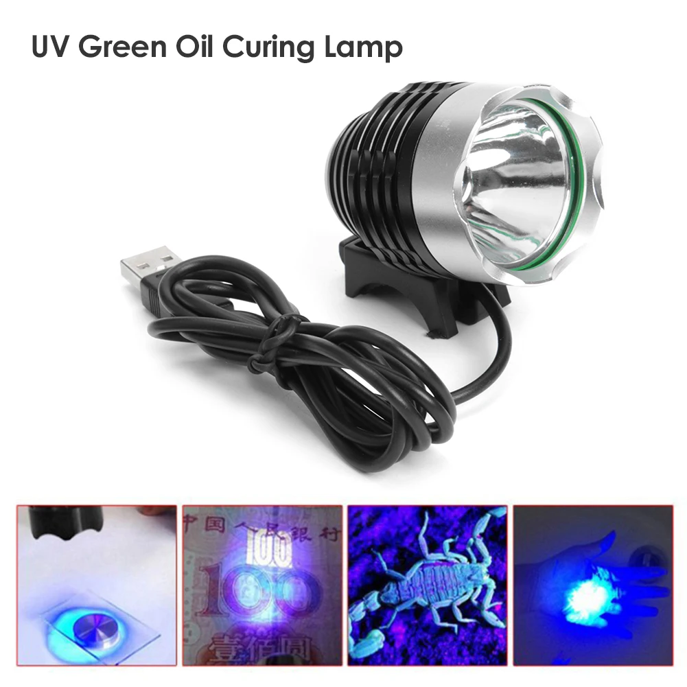 USB UV Glue Curing Lamp Classic Green Oil Heating Light Circuit Board Smart Mobile Phone Repairing Practical Tools