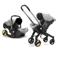 Compact Baby Stroller Car Seat 2 in 1 Easy Folding Portable Pushchair EU R44 Certified Safety Travel System for Newborn