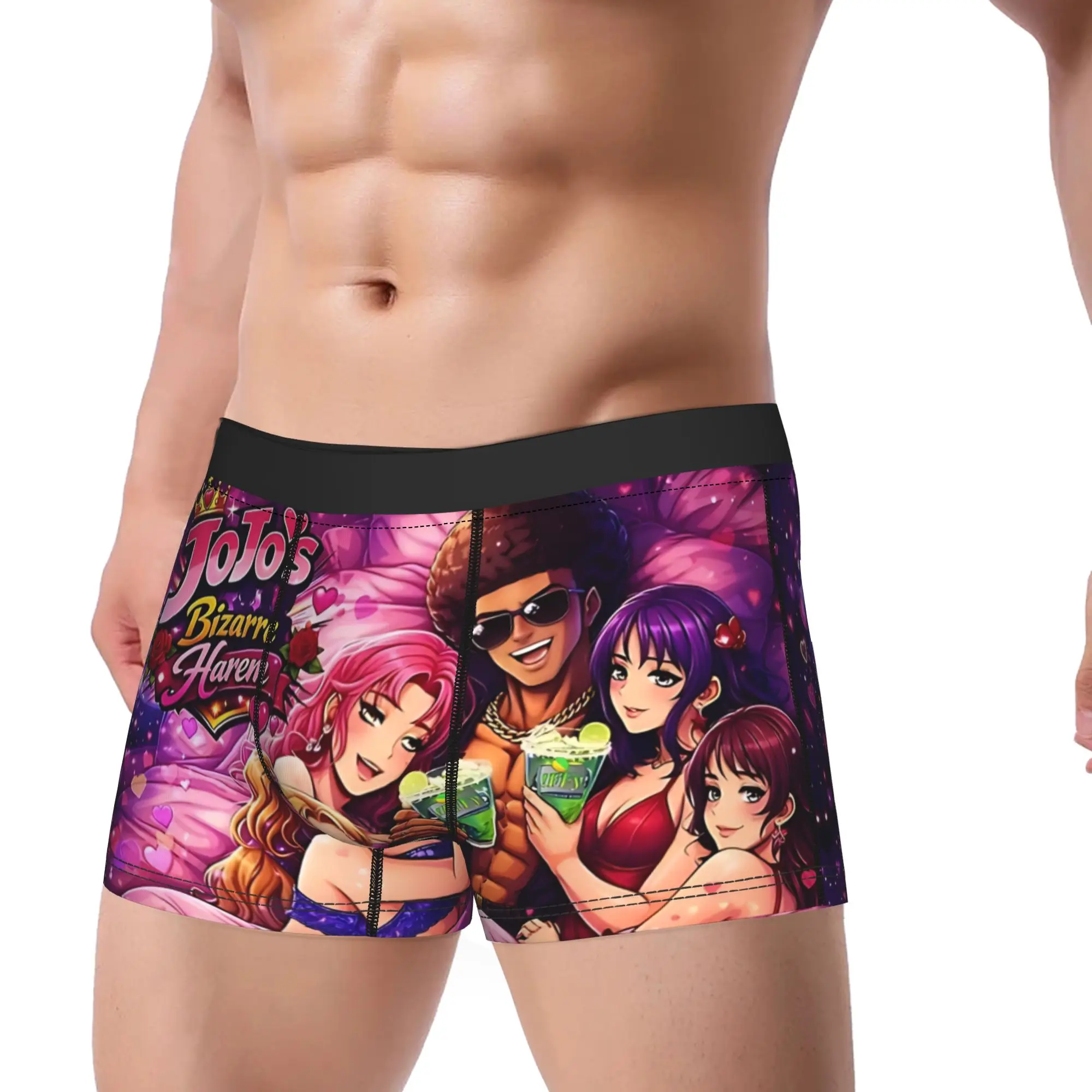 JoJo jojos bizarre adventure Underpants Homme Panties Male Underwear Print Shorts Boxer Briefs