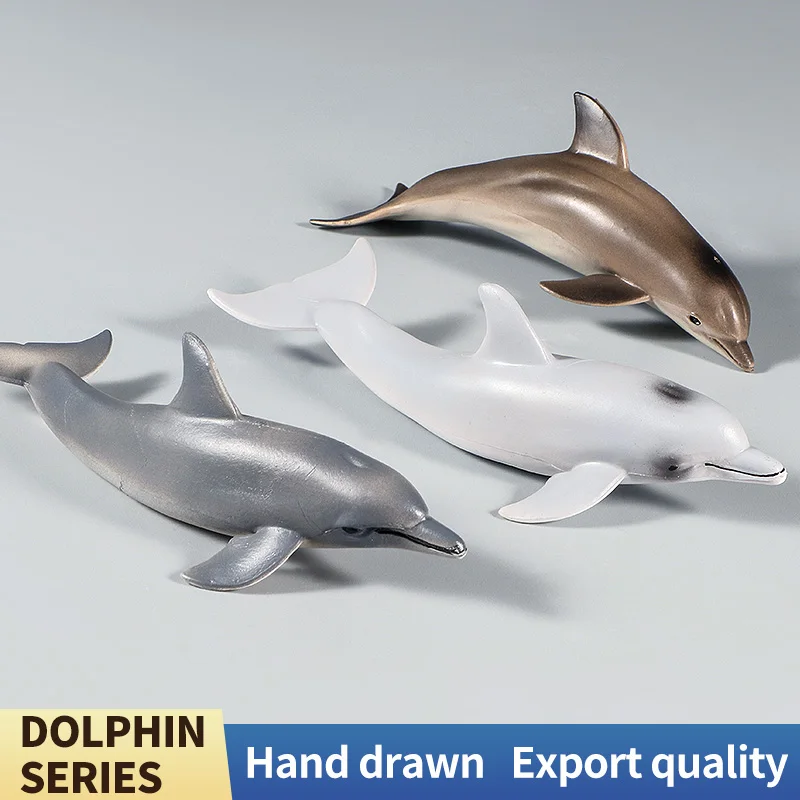 ฟิกเกอร์โลมา - ของเล่นสัตว์ทะเล โลกใต้น้ำ โมเดลสัตว์ทะเล ทำจากพีวีซี ของเล่นเสริมพัฒนาการสำหรับเด็ก