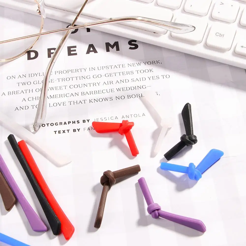 

Square Silicone Grips Ear Hook Tubes Glasses Ear Temple Tips
