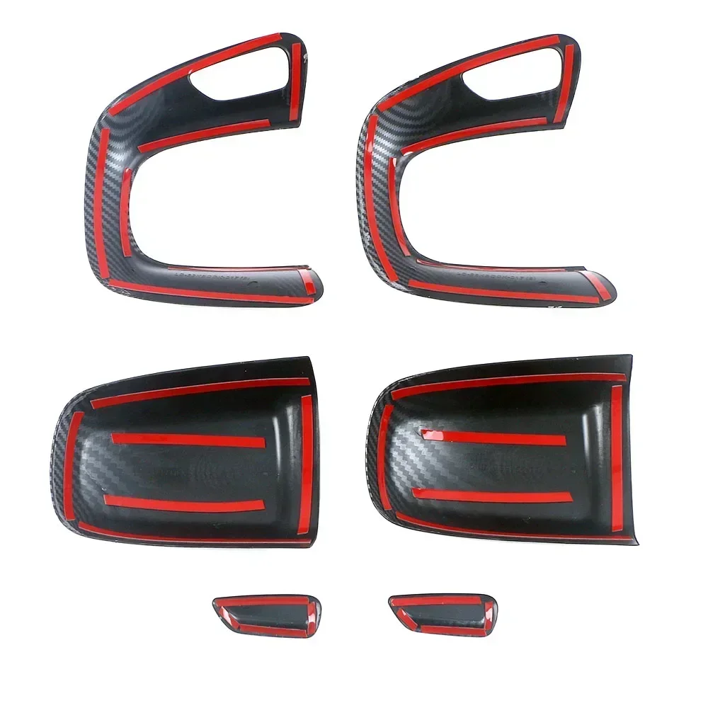 For Mercedes Benz C Class W206 C200 C220 C260 C300 2022 2024 Car Center Console Part Refit Decorate Trim Carbon Fiber Sticker