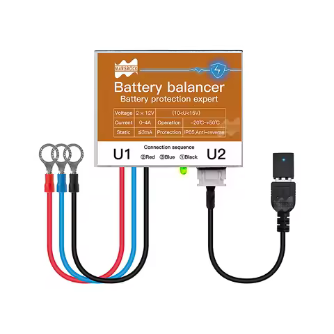 Battery Balancer Equalizes 0~5A10~15V For 12V Battery With Bluetooth App Extended Battery Service Life Max 50% Battery Equalizer