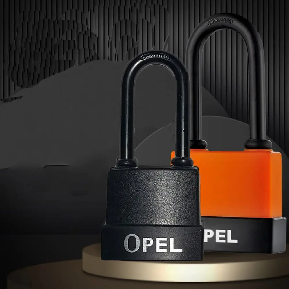 Anti-theft Anti-cut Security Shed Padlock Heavy Duty Padlock Long Shackle Waterproof Lock with Keys for Gym Garages