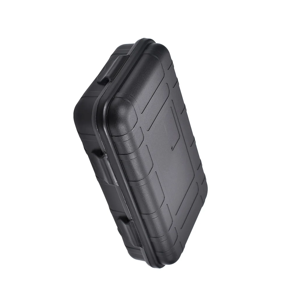 Waterproof Outdoor Survival Box Black Small Lightweight Multipurpose Emergency Tool Storage Case for Adventure Explorer