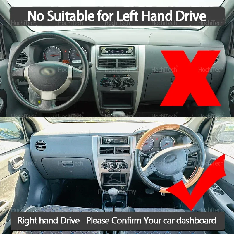 For Perodua Viva 2007 08 09 10 2011 2012 2013 2014 Auto Dashboard Cover Dash Mat Board Pad Carpet Dashmat Anti-UV Mats