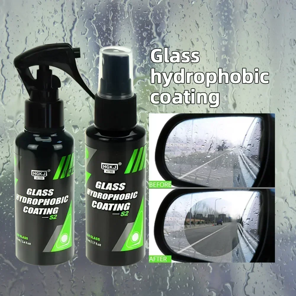 Anti-Rain for Cars Glass Water Repellent Spray Long Lasting Ceramic Windshield Nano Hydrophobic Protection Coating