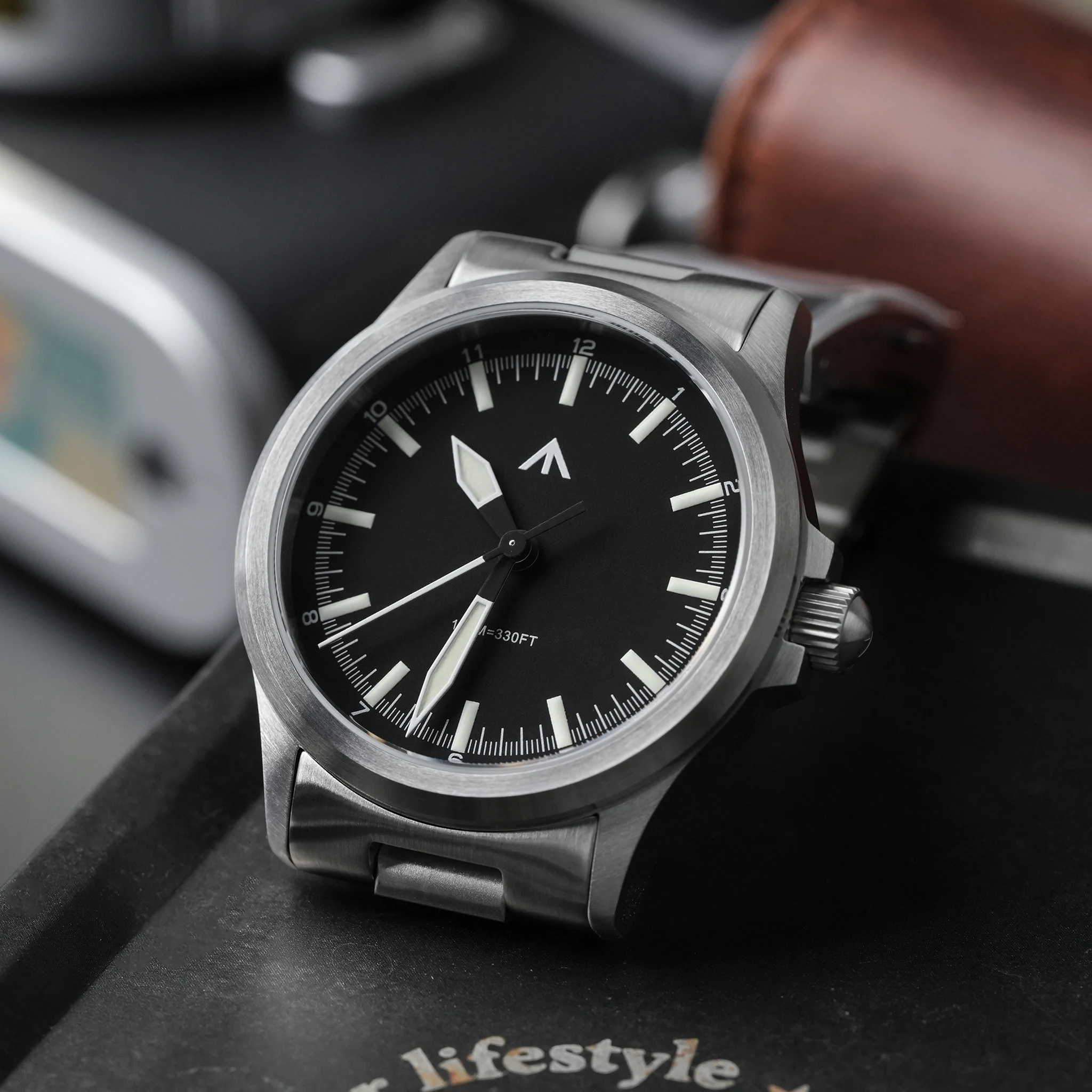 MILITADO NEWML18 36mm Watch VH31 Sweep Second Quartz Movement 316L Steel Sapphire BGW9 Lume 100M Waterproof Men's Wristwatch