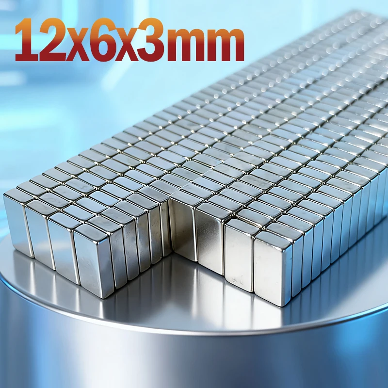 12x6x3 مللي متر كتلة المغناطيس مربع 12*6*3 مللي متر ملحق الثلاجة المطبخ السبورة الحرفية لتقوم بها بنفسك مكتب 12x6x3 المغناطيس 10-500 قطعة #4