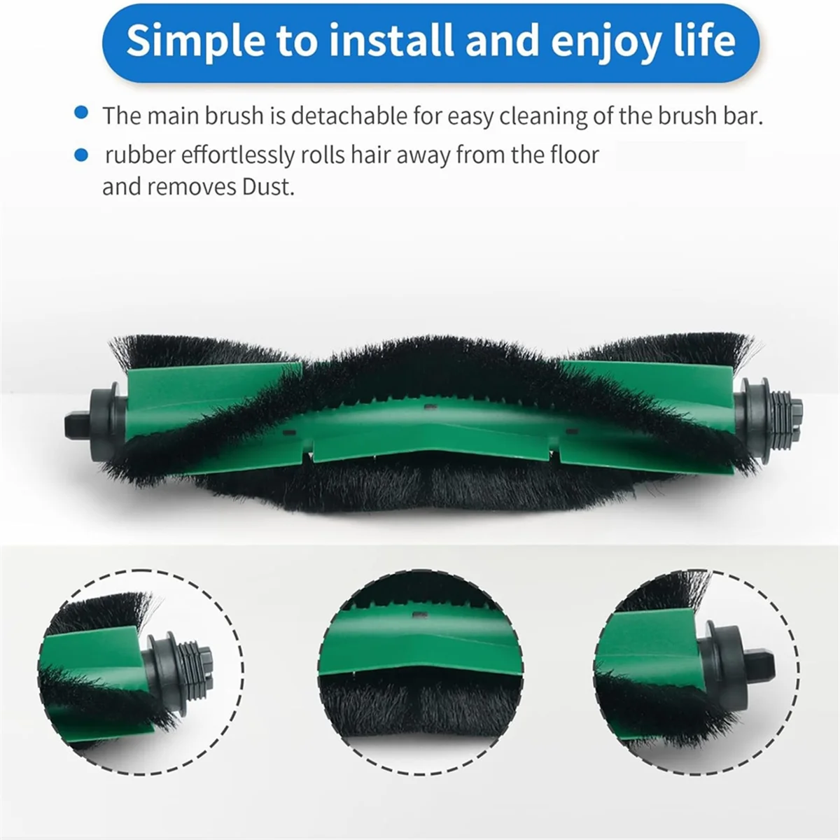 BFYLE Ersatzzubehör Teile für IRobot Roomba Combo Y0140, Y0110 Roboter Staubsauger Kit Hauptseitenbürste Hepa-Filter