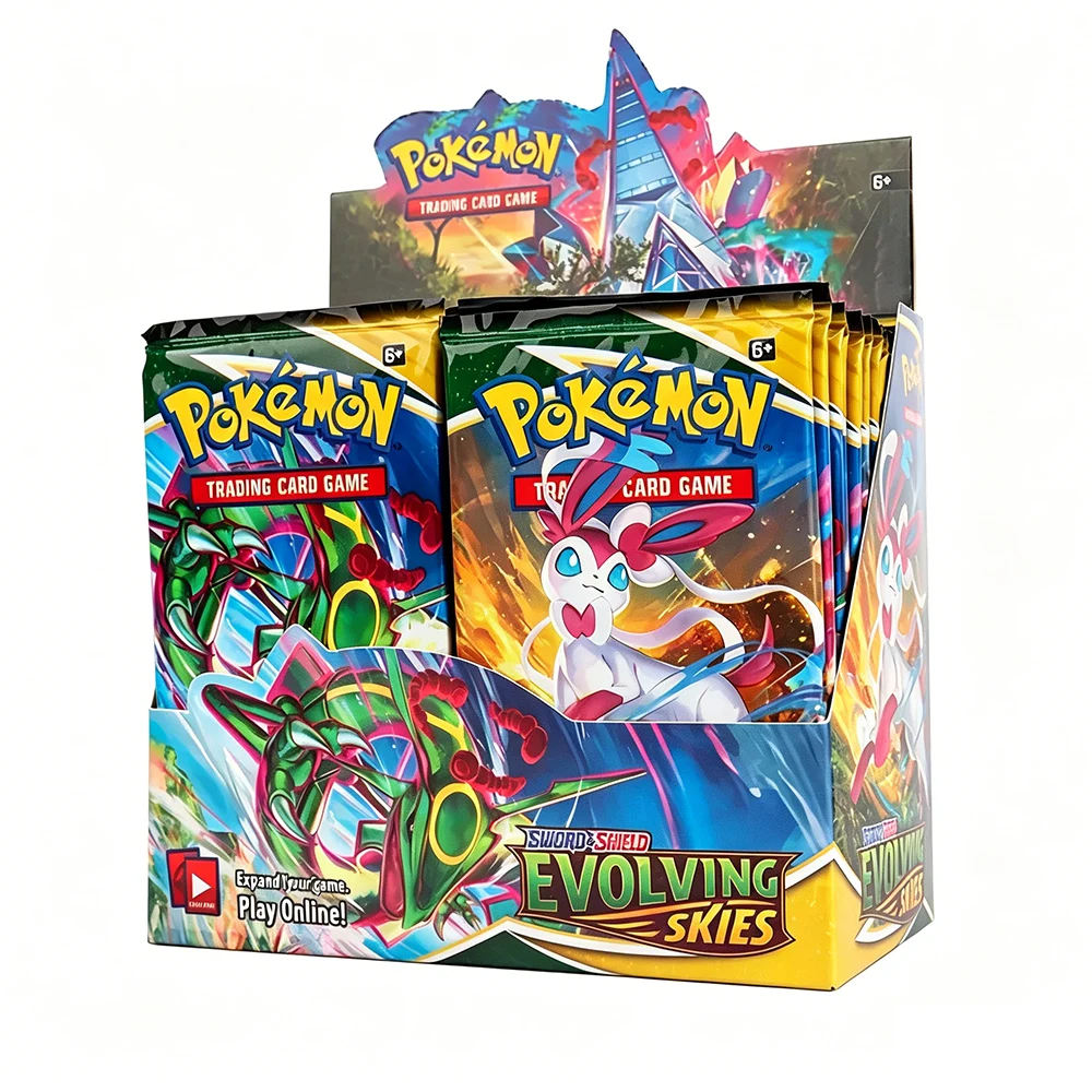 

55Pcs Pokemon Gold Foil Cards Vmax Gx, English & Spanish Version ： 360Pcs Scarlet Violet FLAMES Booster Battle Trading Cards
