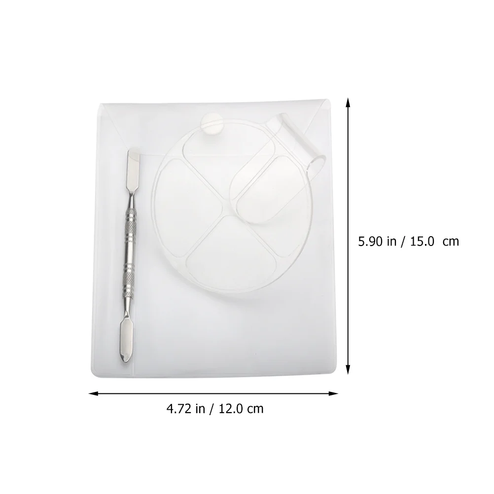 2 مجموعة ماكياج مسمار الفن اللون خلط لوحة مجموعة الاكريليك منحني ثقب الاصبع دائم Diy بها بنفسك مانيكير متعددة الأغراض مسمار الفن اللون