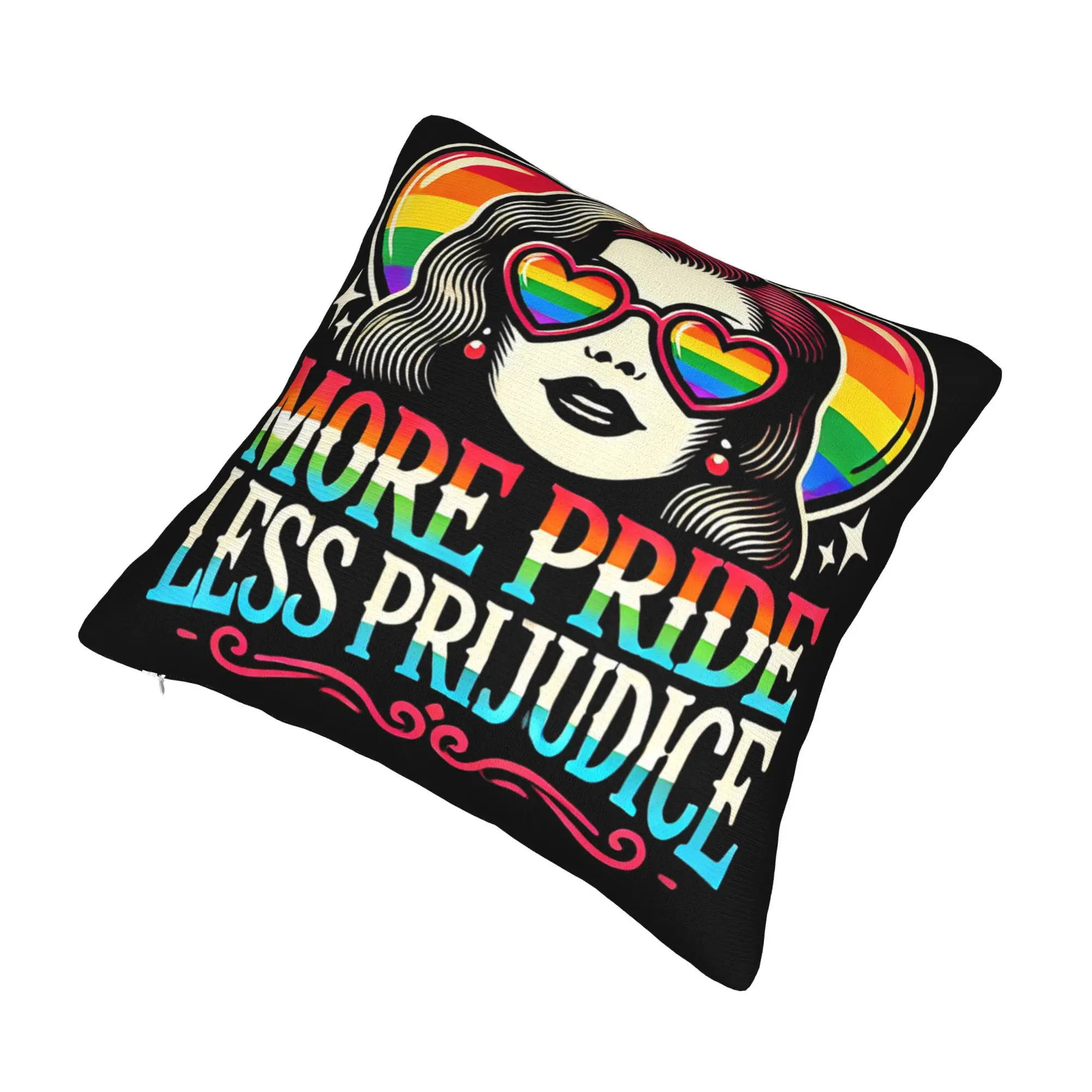 Decorative Pillowcases More Pride Less Prejudice  Stuff Home  Throw Pillow Case Cover Drop Shipping Multi Size