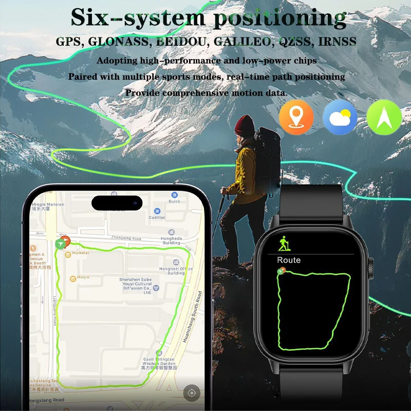 Xiaomi mijia relógio inteligente gps bússola de movimento esporte ao ar livre relógio bluetooth chamada monitoramento freqüência cardíaca à prova dwaterproof água smartwatch masculino