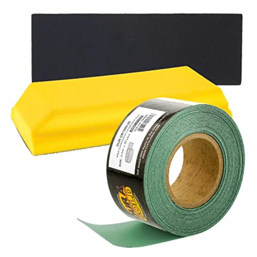

Прямоугольный шлифовальный блок Pro Series 7-3/4" x 2-3/4" с креплением на липучке, адаптером PSA и зернистостью 1500, зеленый