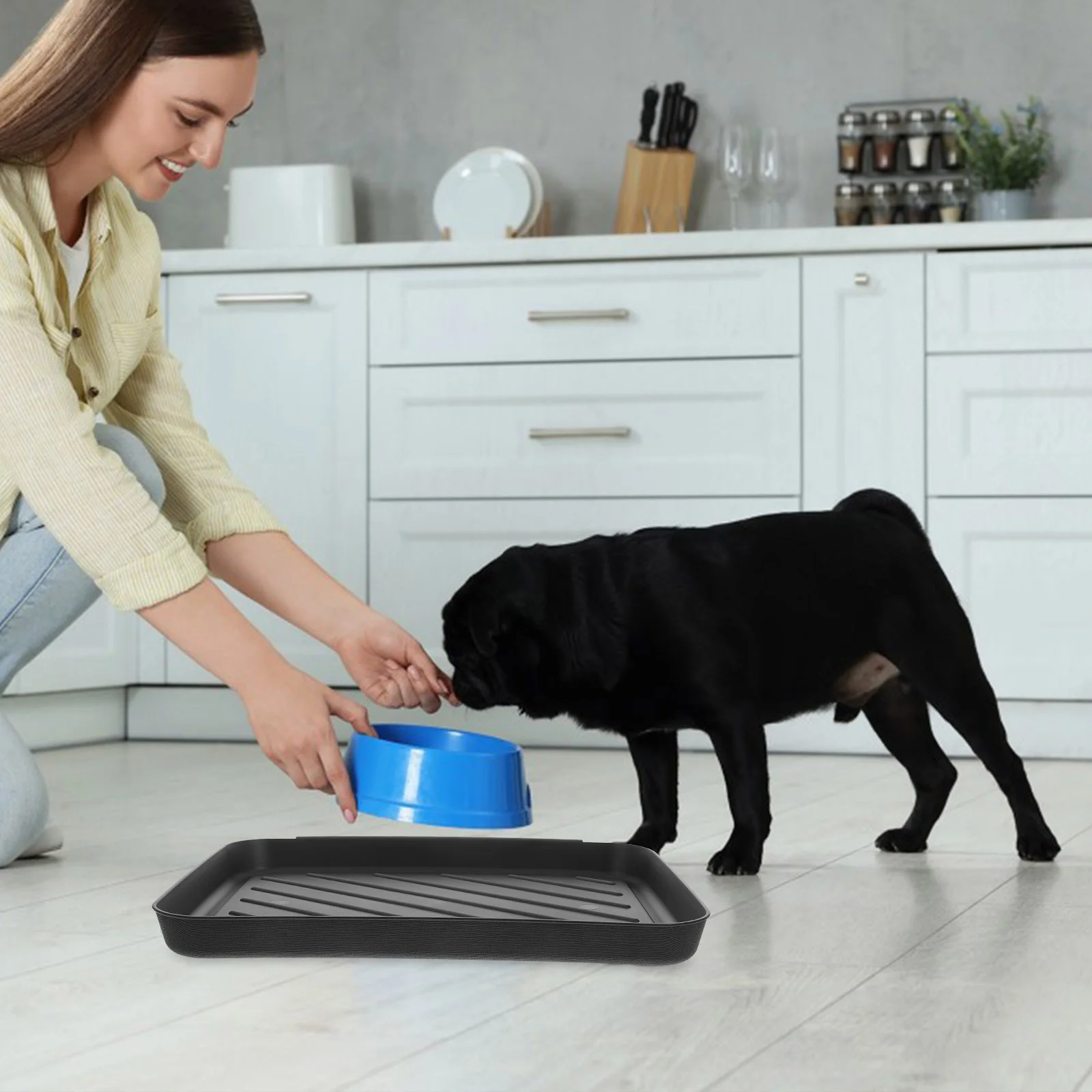

2pcs Waterproof Boot Heavy Duty Mat For Indoor Outdoor Multi Purpose Plastic Shoe Tray For Car Trunk Organizer Pet Feeding Tray