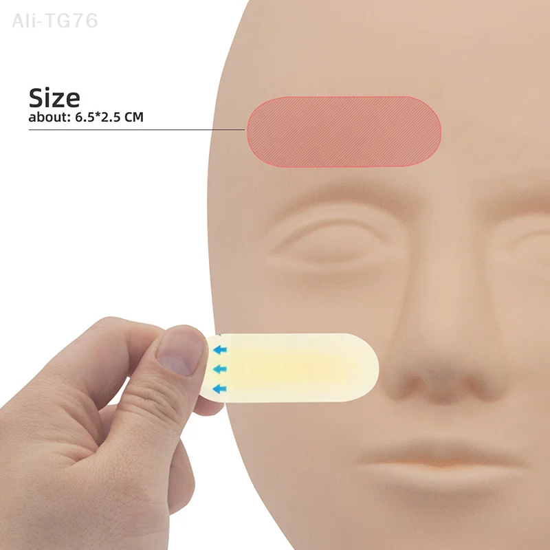 

Transfer Eyebrow Skin Sticker Tattoo Real Operation Practice Permanent Silicone Tattoo Training Supplies Eyebrow Protection