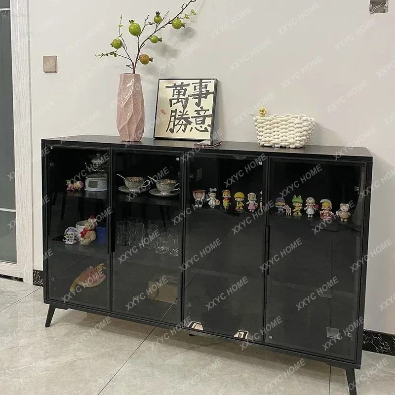 A49  Minimalist Wood Sideboards Kitchen Locker Buffet Sideboard Light Luxury Living Room Furniture Home Hotel Storage Cab