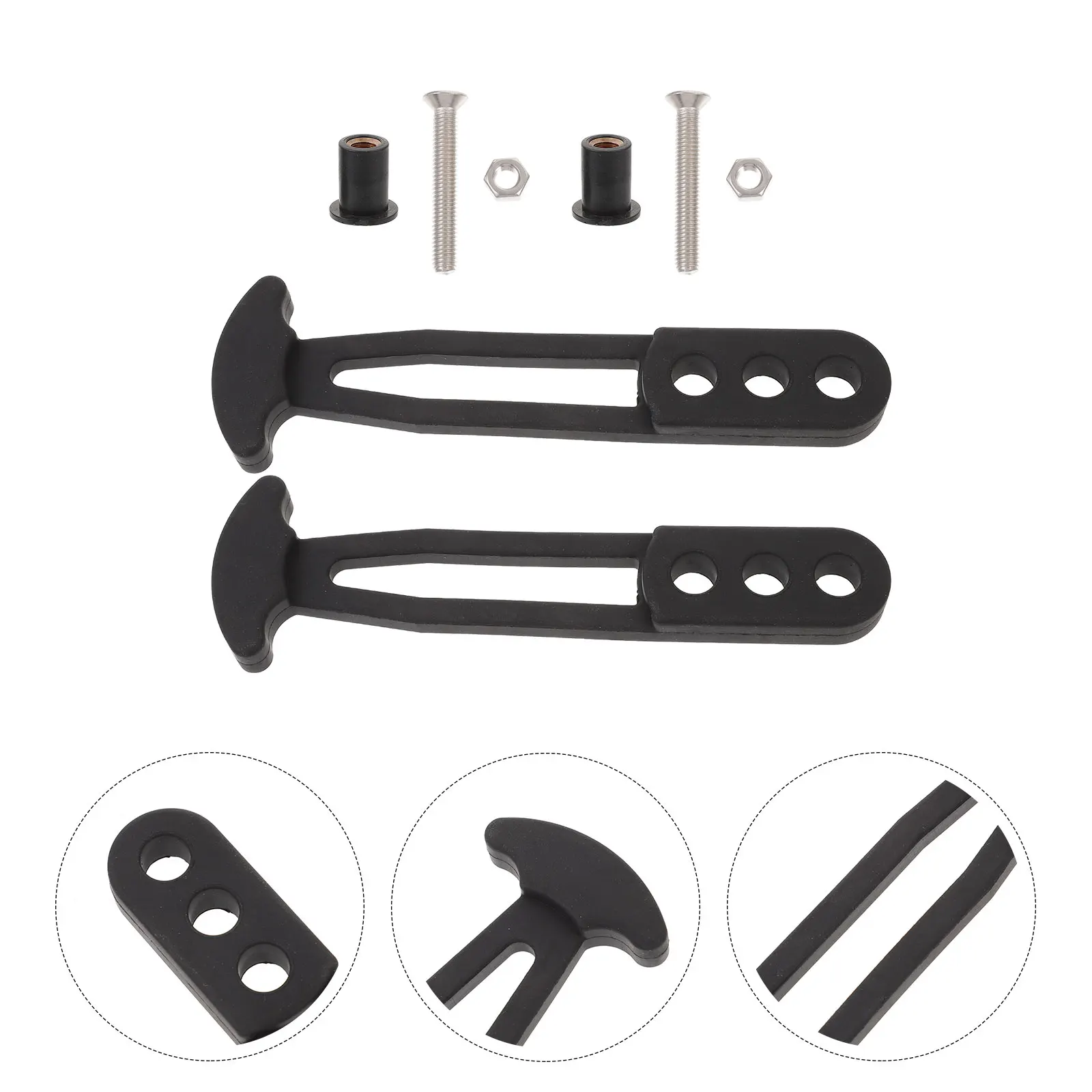 

2pcs Boat Rubber Straps for Yacht Marine Parts Rubber Latch Bands Telescopic Adjustable Latch Bands Flexible Durability