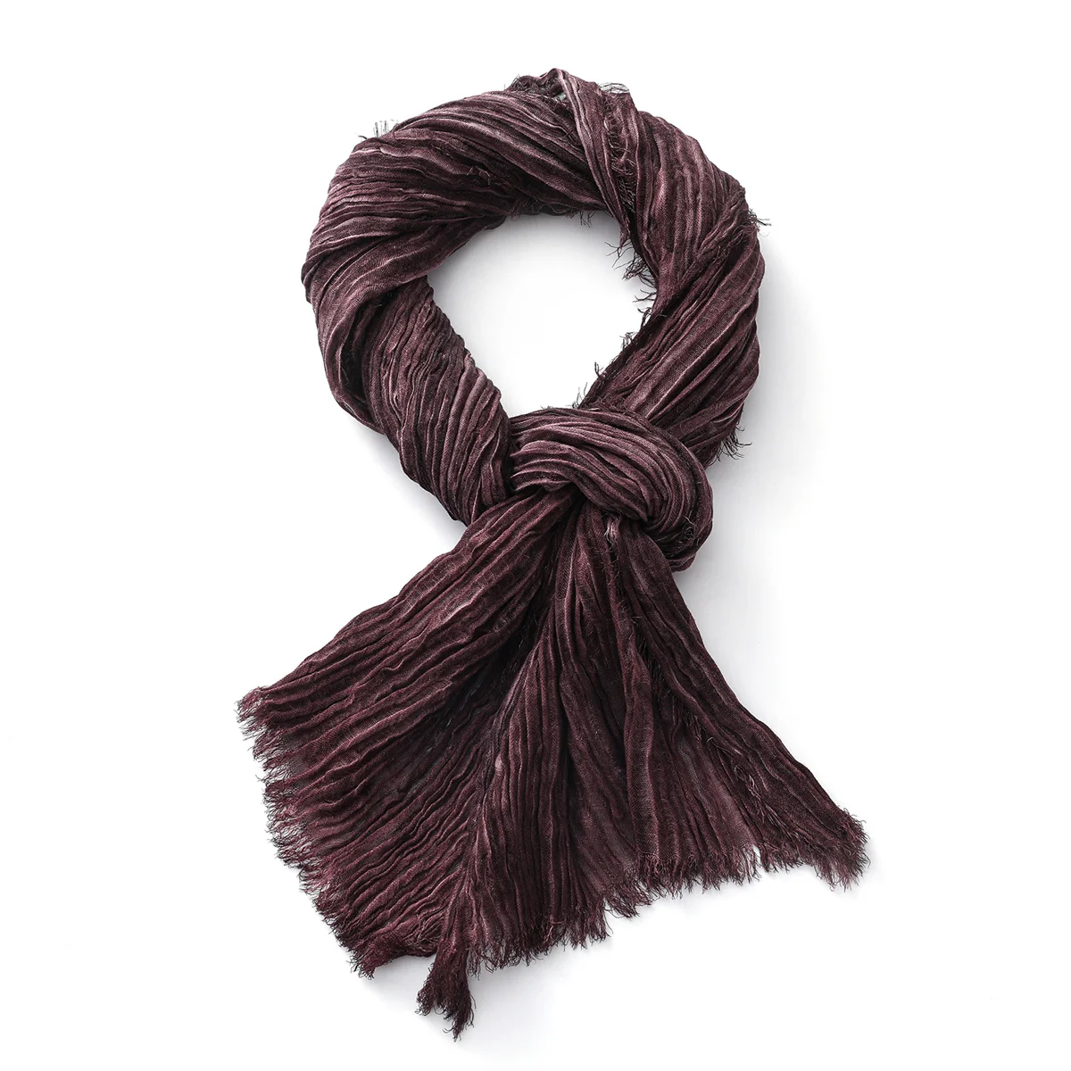 Mode Crinkle Baumwolle Leinen Schal für Männer Frauen Weiche Warme Pashmina Kurze Quaste Schals Männlichen Zubehör Bufandas Schals – Detail 14