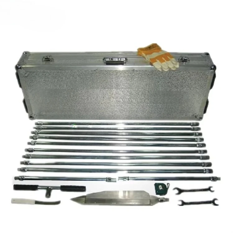 for Peat soil sampler set includes sampling tube, handle, storage box