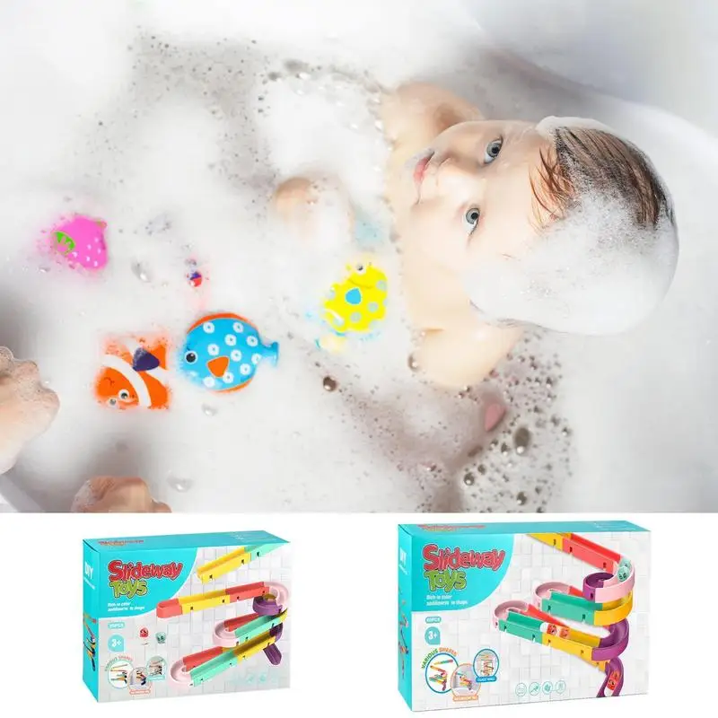 Water Slide Bath Toy Toddler Bathing Creative Wall Slide Toy Boys Girls Enjoy Water Playing Preschoolers Shower Toys For Toddler