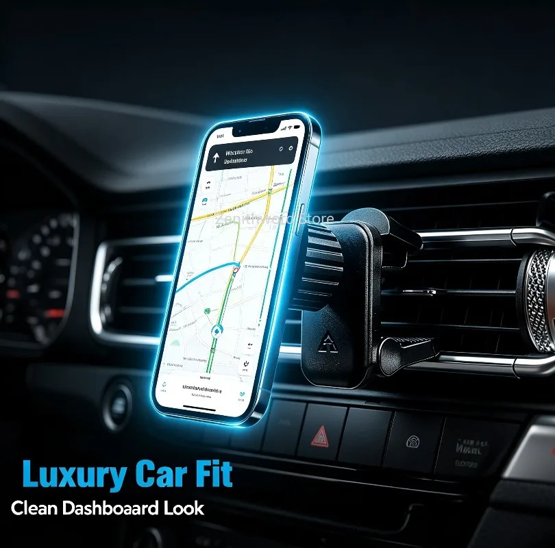 Support magnétique multi-modèles pour téléphone de voiture, fixation sur grille d'aération pour smartphone, support de téléphone à aimant puissant pour la navigation quotidienne en voiture.