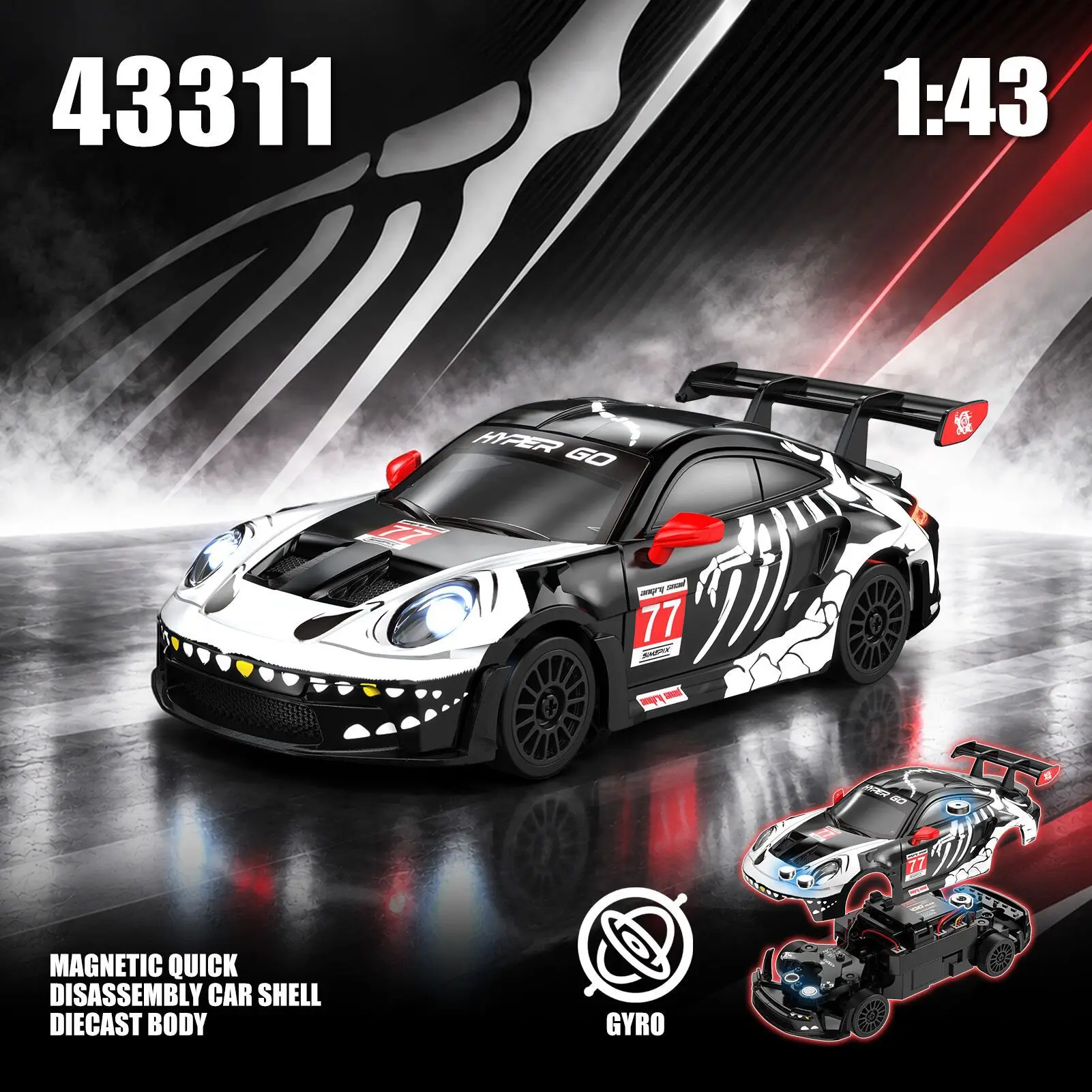 New Model In Stock MJX HYPER GO 43311 Series RC Car 1/43 High Speed Drift 4WD Car Desktop Mini Racing Toy MJX 43308