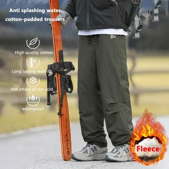 TFETTERS ブランドパッド入りパンツマン 2025 新しい貨物だぶだぶ暖かい肥厚冬のパンツ男性韓国のファッションビッグサイズの服