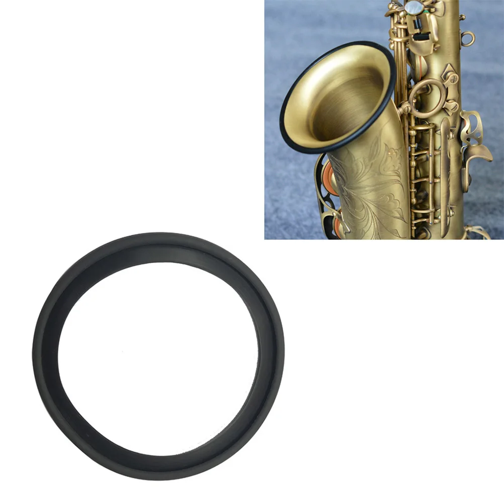 Alto Sax Mute Ring Silicone Noise Reducing Protector For Alto Saxophone Trumpet Black Practice Accessory Instrument Parts