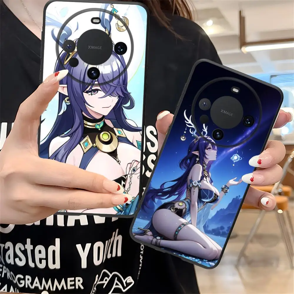 Genshin Impact Lauma Phone Case for Huawei Mate 60 50 40 30 20 10 Pro Plus Lite E 5G Colour Printing Protective Cellphones Cover