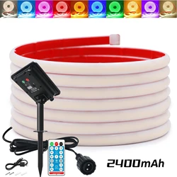 COB Solar Strip LED Neon Light 24V 320LEDs/M Dimmable Outdoor IP68 Waterproof Flexible Adhesive Tape Diode RA90 Linear Lighting