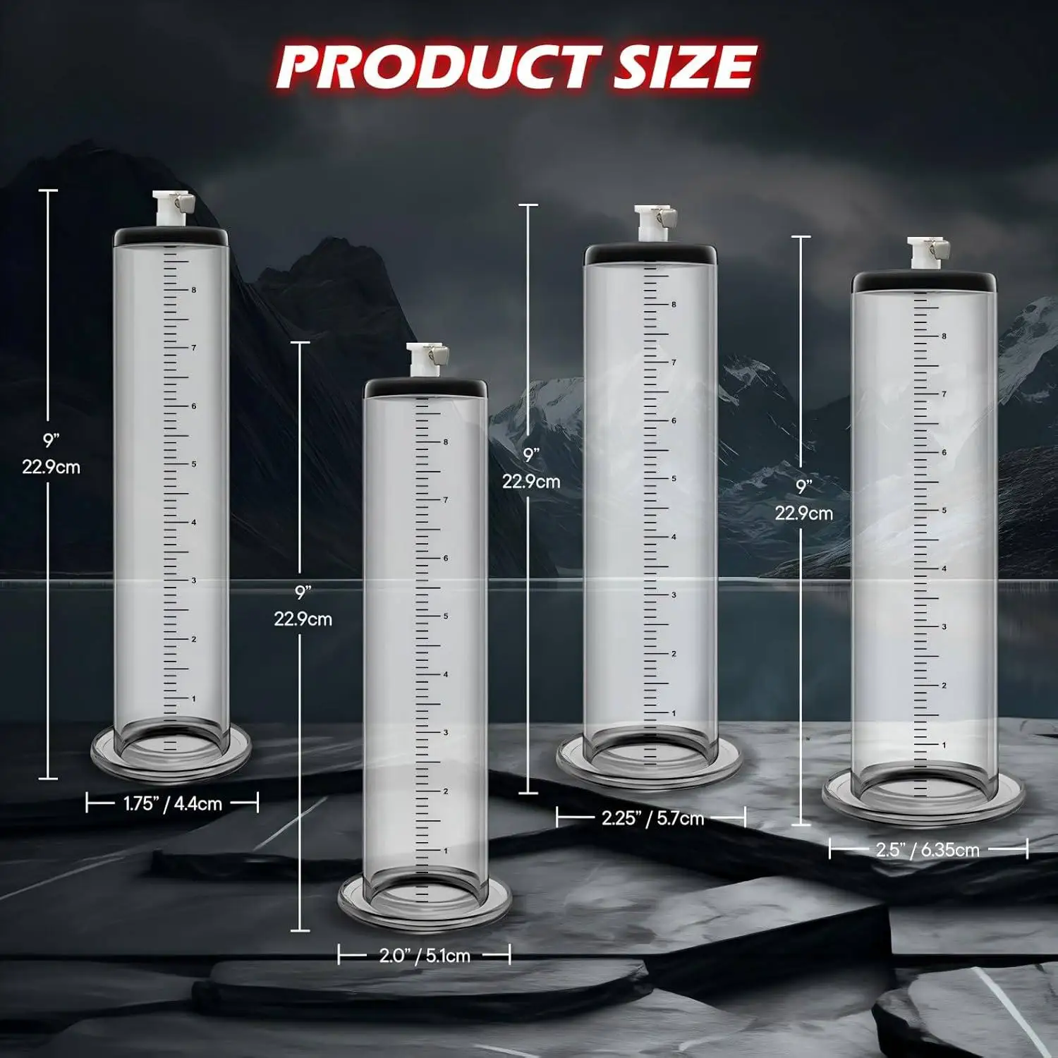 Giant Vacuum Pump Booster,  Full-size Acrylic Vacuum High-pressure Gas-sealed Suction Head with Wide Flange Cylinder