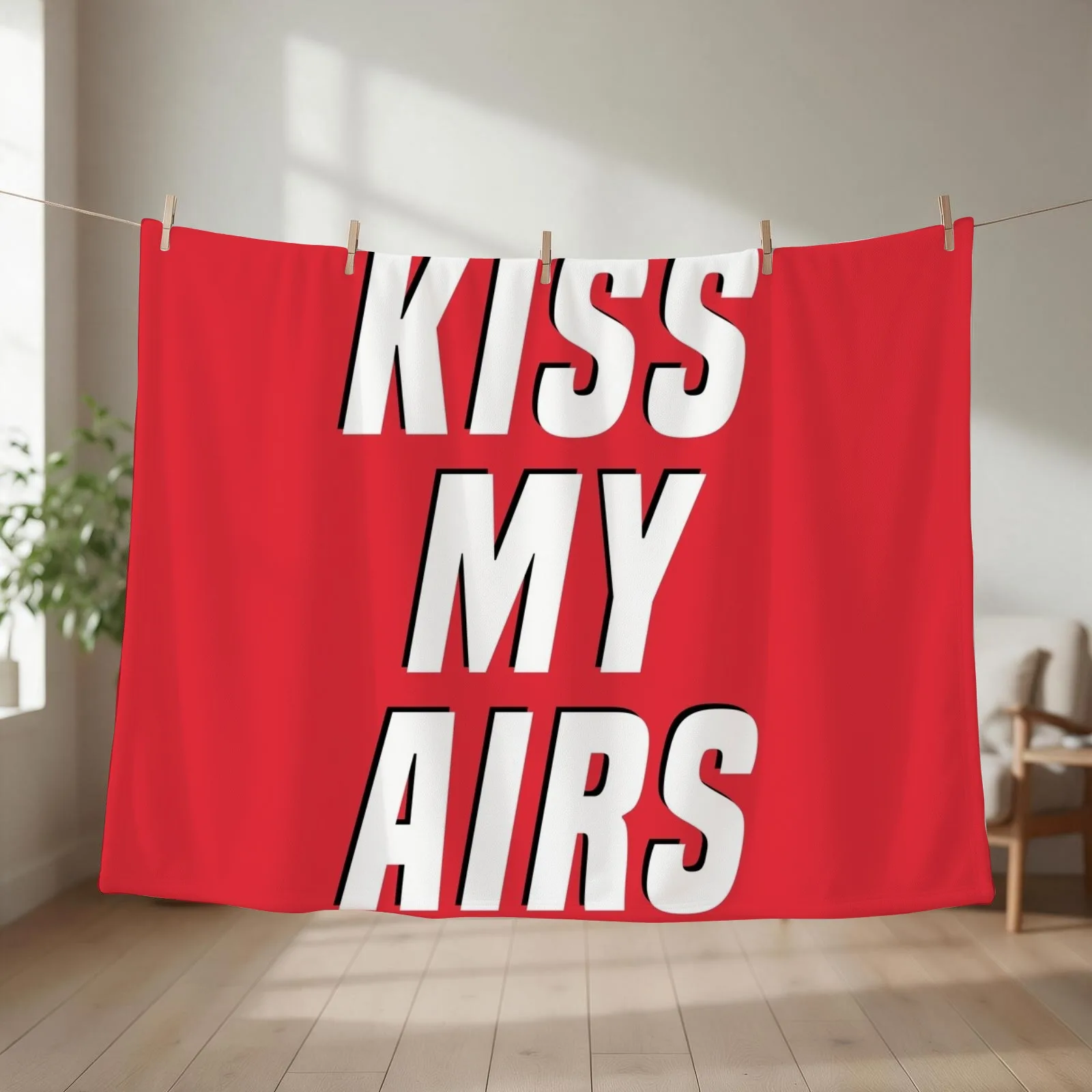 Kiss my Airs Infrared Throw Blanket couch cozy soft plush fuzzy picnic outdoor blanket