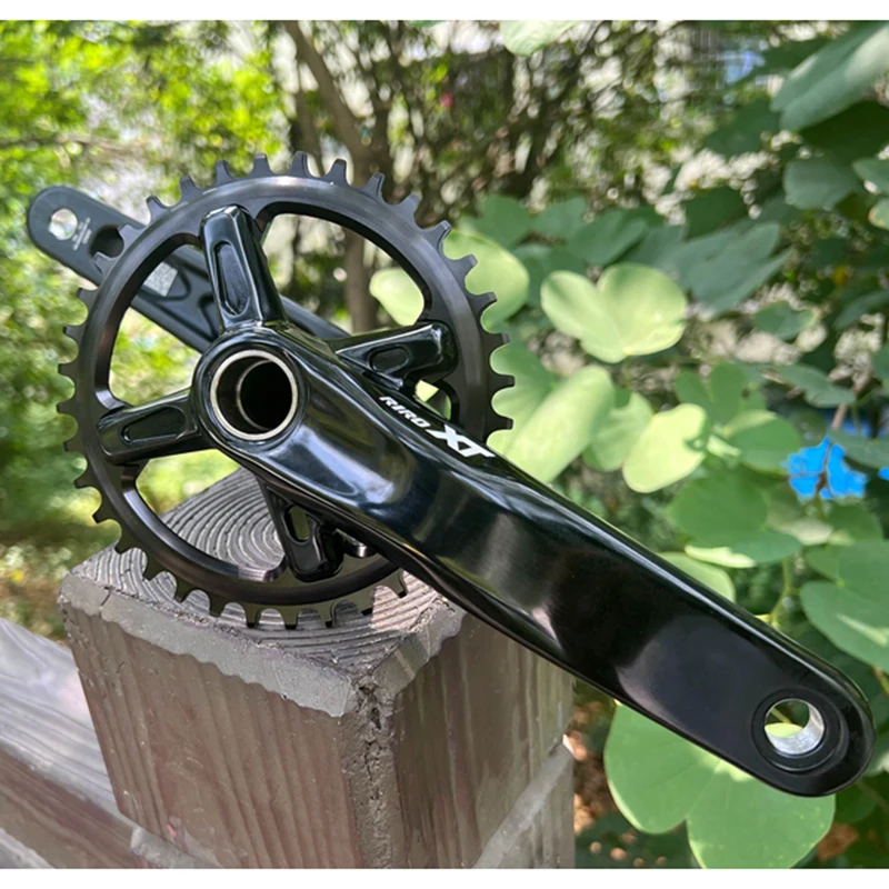 RIRO XT 104BCD Bicycle Crankset 170mm Bike Crank Aluminum Alloy Chainring 32T 34T 36T 38T With Bottom Bracket 175mm MTB Crank