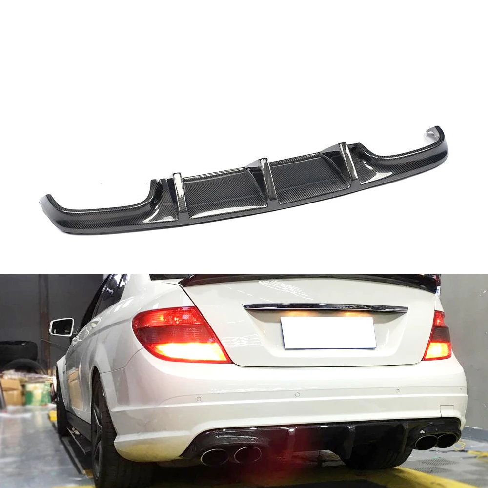

Suitable for Carbon rear lip diffuser Suitable for C63 Mercedes-Benz W204 C63 AMG car