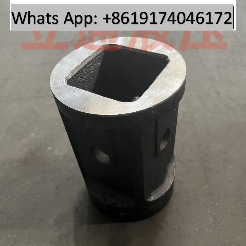 

Spiral drilling rig drill rod connection square head, precision steel casting 75 square head, female head 75 square