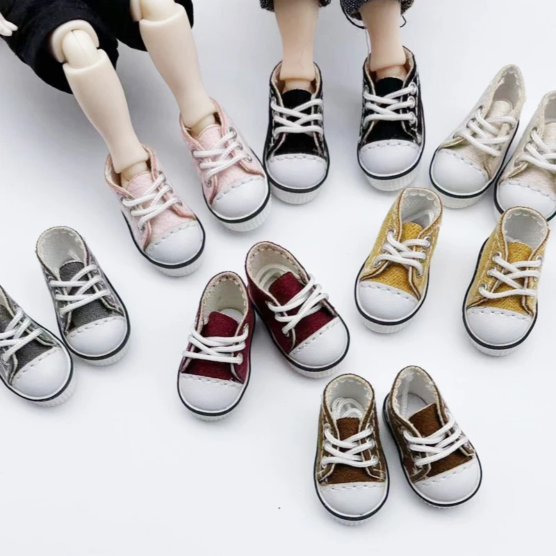 1/12 Puppenschuhe 2,5 * 1,2 cm Segeltuchschuhe passend für OB11/GSC/YMY-Puppen