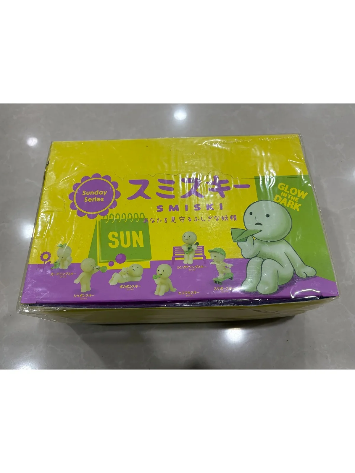 Sonny Angel Smiski série dimanche boîte aveugle mystère figurines d'anime poupée bureau Kawaii ornement Collection enfants Fans cadeau d'anniversaire