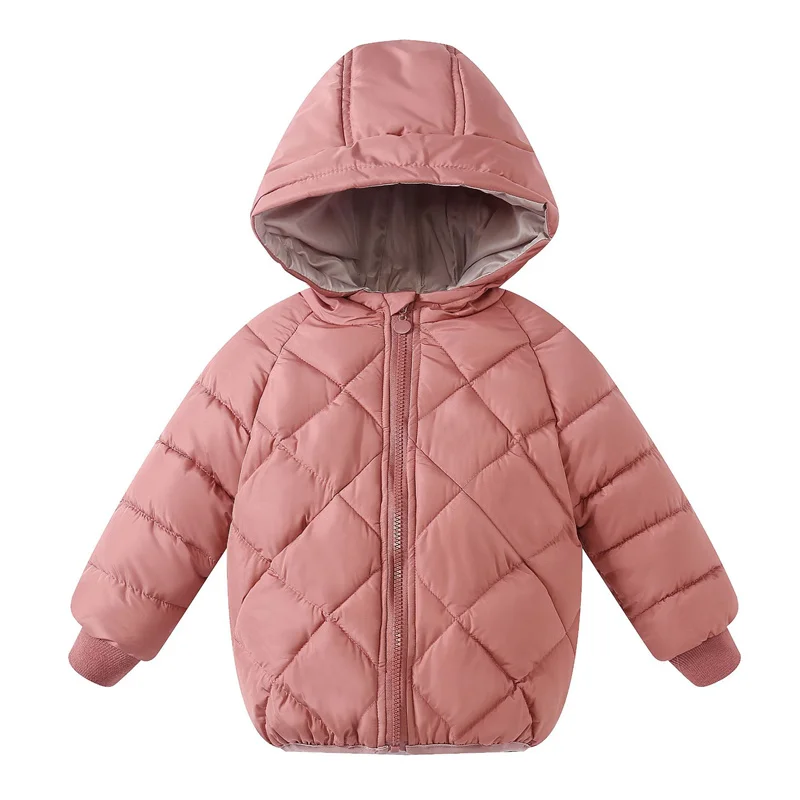 Winter Children Thick Down Jackets Autumn Boys Girls Fashion Padded Warm Outerwear Baby Hooded Clothes Kids Cotton Coats 3-8Y