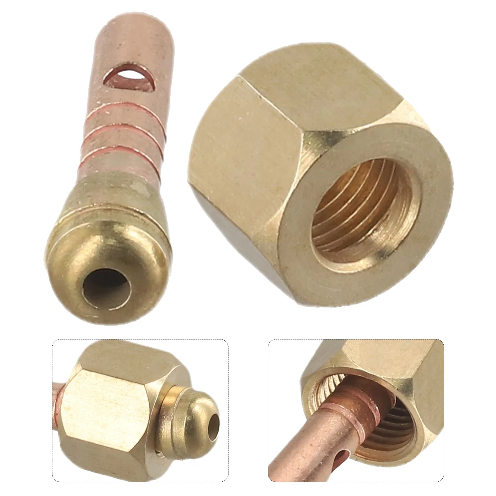 Protable confiável útil venda quente mais novo conector de alimentação/gás 10mm porca tig material de bronze conector de cabo de alimentação