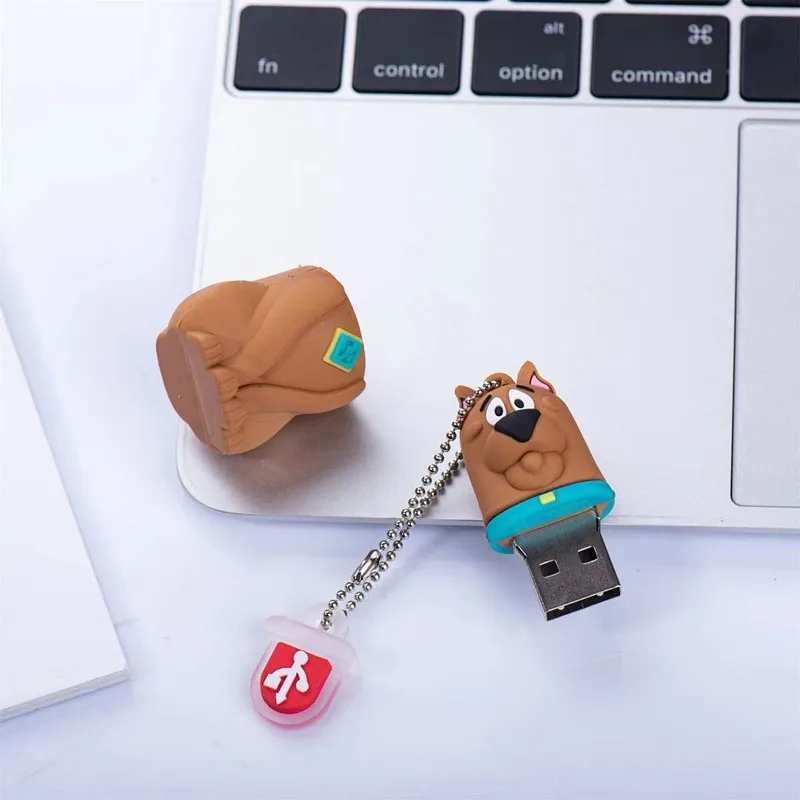 충성 귀여운 강아지 USB 만화 펜 드라이브, USB 2.0 플래시 드라이브, 4g, 8g, 16g, 32G 메모리 스틱, U 디스크, 64G, 128G, 펜 드라이브, 무료