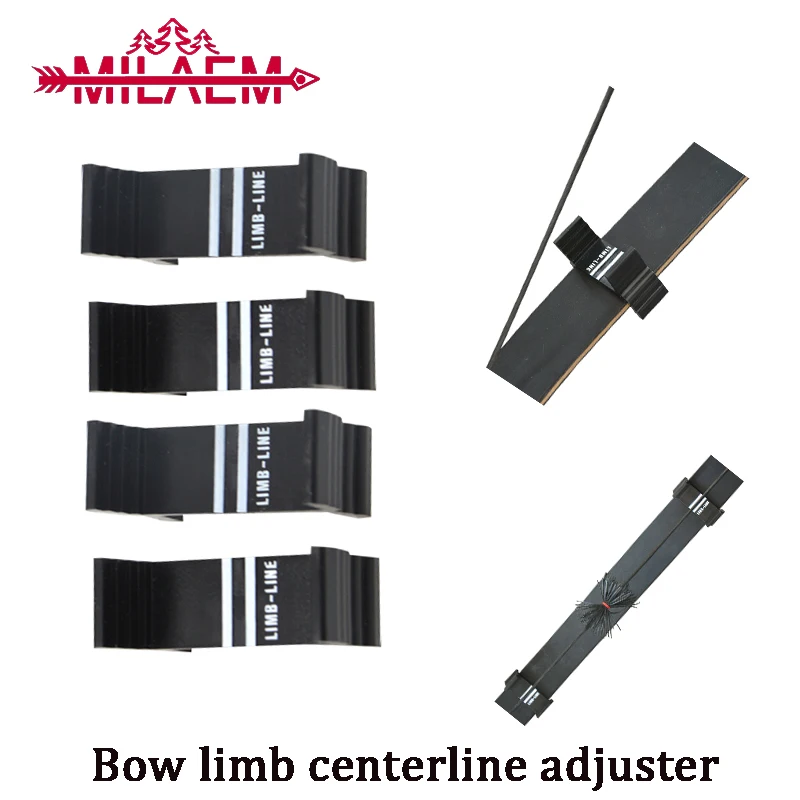 4pcs Archery Bow Limbs Centerline Adjust Centerline Calibration Detector Alignment Recuve Bow Bow and Arrow Shooting Accessories